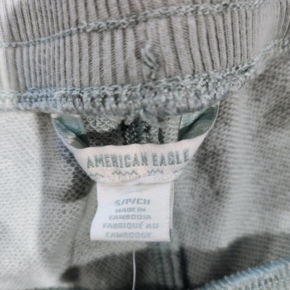 American Eagle Womens Green Tomgirl Jogger Patch Pocket Sweatpants Size Small - Picture 5 of 11
